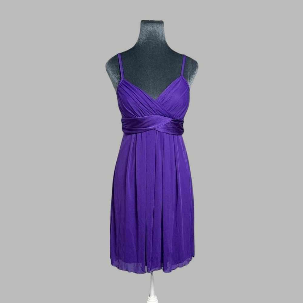 Purple Mesh Mini Empire Waist Babydoll Party Dress B-wear too! Medium 2000s Emo